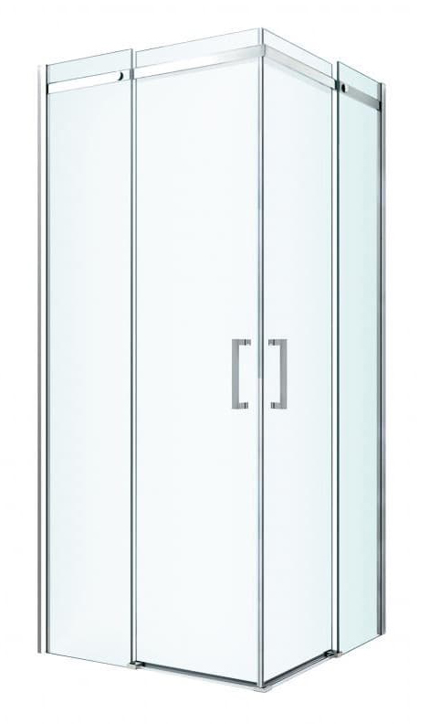 Душевой уголок Berges Melita 100x100 стекло прозрачное, профиль хром сильвер