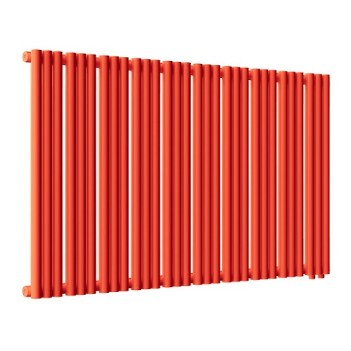Радиатор стальной Empatiko Takt R1-1192-500 Scarlet Red 1192x536 30 секций, вертикальный 1-трубчатый, нижнее правое подключение, красный рябиновый