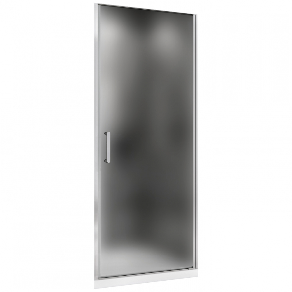 Душевая дверь Abber Sonnenstrand AG04090M распашная 90x195 cм, стекло матовое / профиль хром