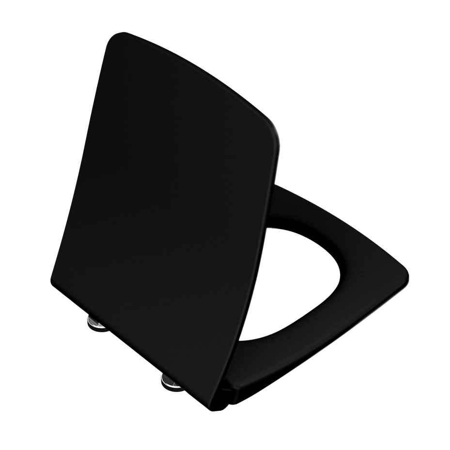 Крышка-сиденье для унитаза VitrA Metropole 122-083-009 тонкое, с микролифтом, черный матовый