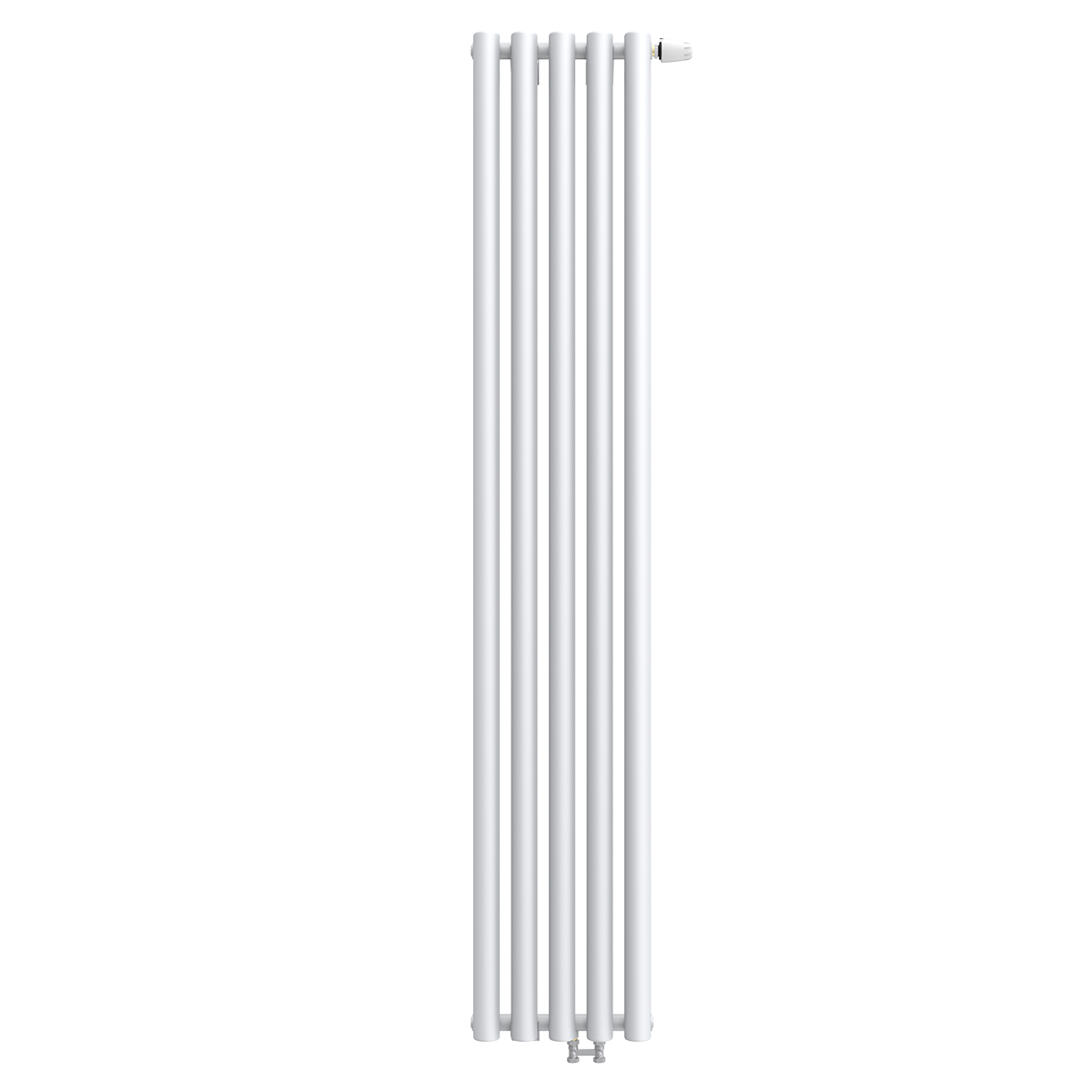 Радиатор стальной KZTO Гармония 2-2000 5 секций, вертикальный 2-трубчатый, нижнее правое, белый глянцевый
