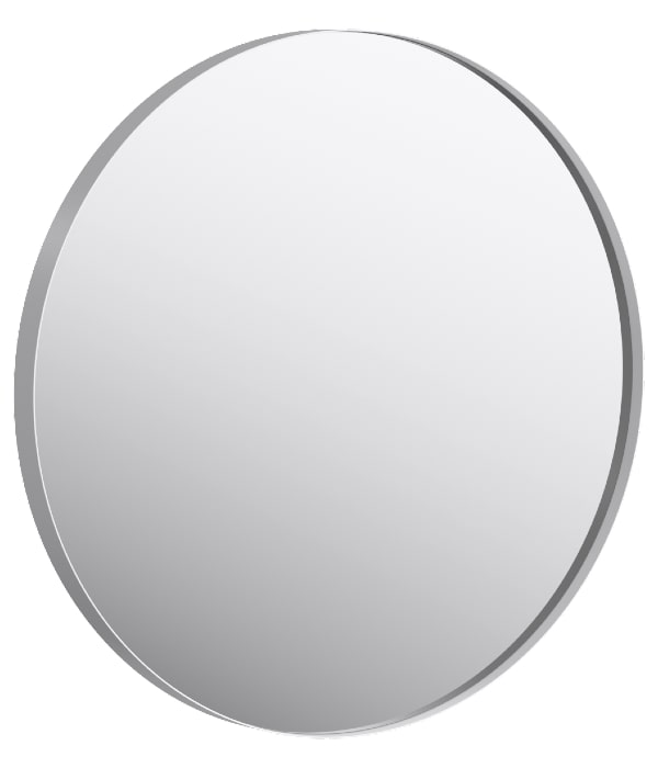 Зеркало Aqwella RM 80 круглое в металлической раме, белый