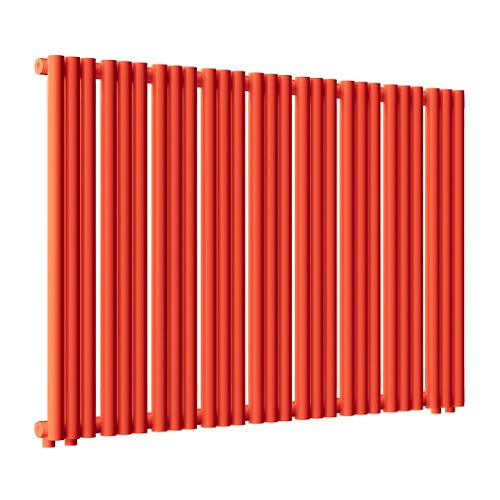 Радиатор стальной Empatiko Takt R1-1072-500 Scarlet Red 1072x536 27 секций, вертикальный 1-трубчатый, нижнее правое подключение, красный рябиновый