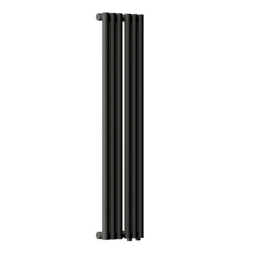 Радиатор стальной Empatiko Takt R1-232-1750 Coal Black 232x1786 6 секций, вертикальный 1-трубчатый, нижнее правое подключение, черный угольный