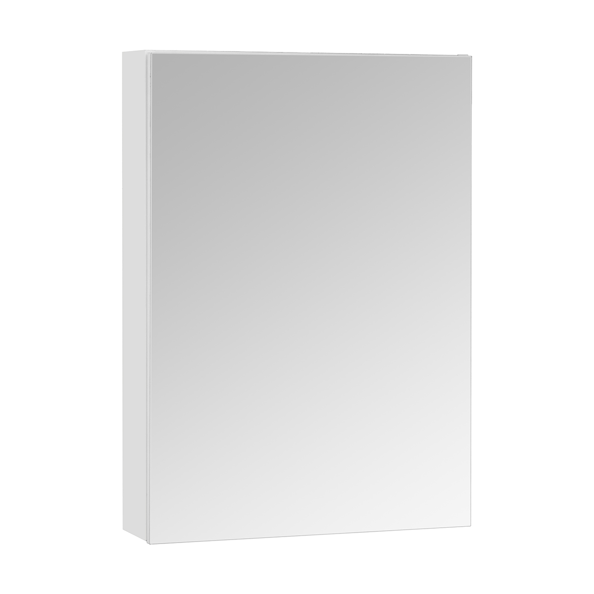 Шкаф зеркальный Aquaton Асти 50, белый / ясень шимо