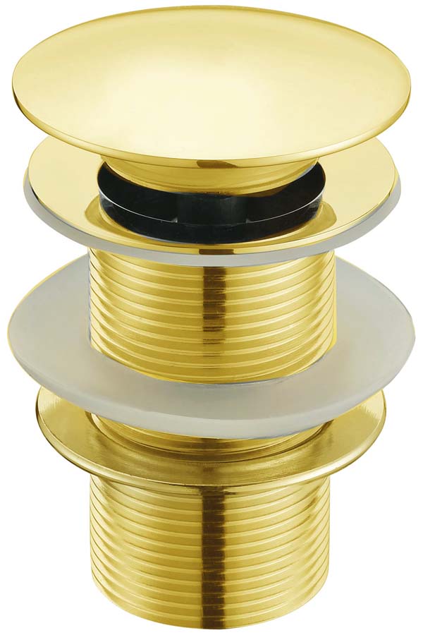 Донный клапан Boheme Imperiale 611 автоматический (Click-Clack) с переливом золото