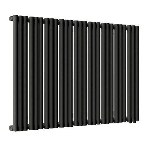 Радиатор стальной Empatiko Takt R1-1072-500 Coal Black 1072x536 27 секций, вертикальный 1-трубчатый, нижнее правое подключение, черный угольный