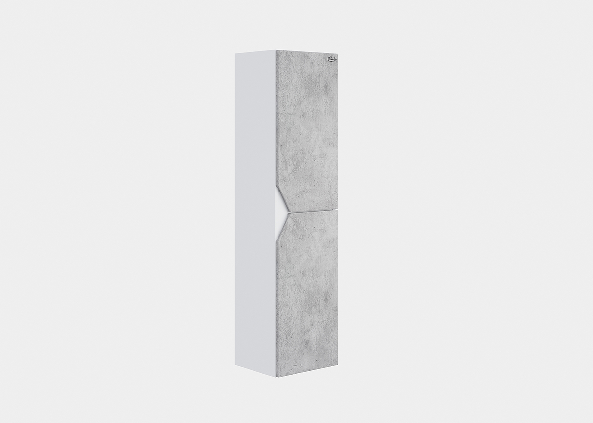 Шкаф-пенал подвесной Onika Фридом 30.10 У, бетон чикаго