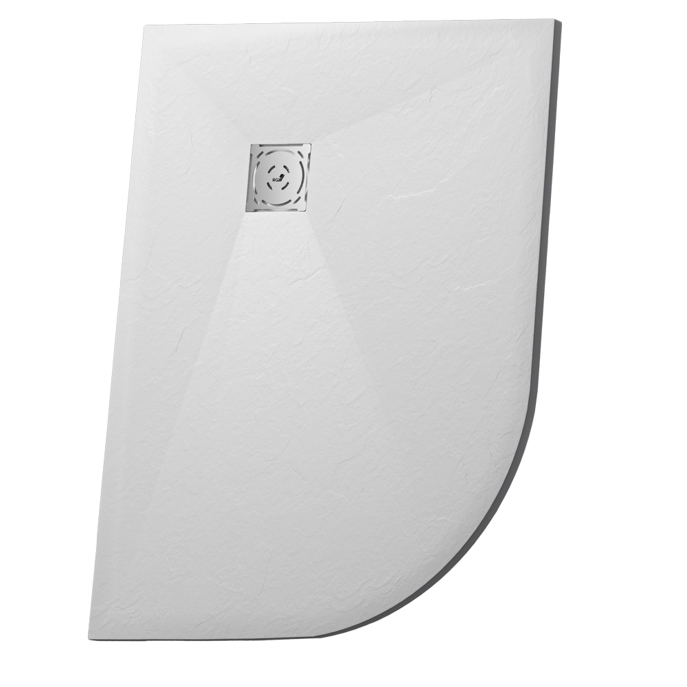 Поддон душевой RGW Stone Tray ST/AR-W асимметричный, правый 120x90 см, белый