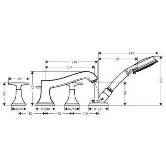 SMESITEL_NA_BORT_VANNY_HANSGROHE_METROPOL_CLASSIC_31449000_MONTAZHNAYA_SKHEMA_1