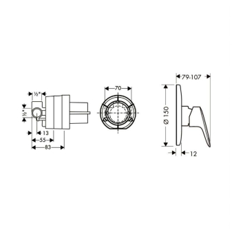 SMESITEL_DLYA_DUSHA_HANSGROHE_LOGIS_71666000_MONTAZHNAYA_SKHEMA_1