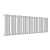 Радиатор стальной Empatiko Takt S1-952-200 Mild White 952x236 24 секции, вертикальный 1-трубчатый, боковое подключение, мягкий белый (Mild White)