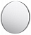 Зеркало Aqwella RM 60 круглое в металлической раме, белый