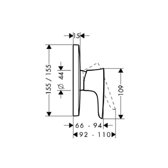 SMESITEL_DLYA_DUSHA_HANSGROHE_PURAVIDA_15665000_MONTAZHNAYA_SKHEMA_1