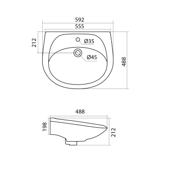 rakovina-santek-briz-60-1wh110466-shema