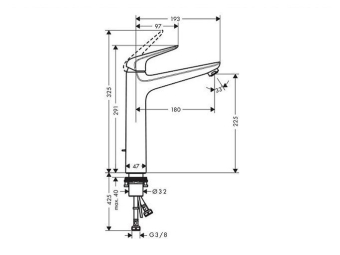 SMESITEL_DLYA_RAKOVINY_HANSGROHE_NOVUS_71124000_MONTAZHNAYA_SKHEMA_1