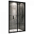 Душевая дверь Abber Sonnenstrand AG07120B раздвижная 120x195 см, стекло прозрачное / профиль черный