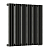 Радиатор стальной Empatiko Takt R1-712-500 Confident Black 712x536 18 секций, вертикальный 1-трубчатый, нижнее правое подключение, черный (Confident Black)