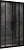 Душевая дверь Abber Schwarzer Diamant AG33150BH раздвижная 150x195 cм, стекло прозрачное / профиль черный