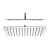 Верхний душ RGW Shower Panels SP-82 3D, квадратный, хром