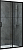 Душевая дверь Abber Schwarzer Diamant AG30100B раздвижная 100x195 cм, стекло прозрачное / профиль черный