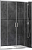 Душевая дверь Abber Schwarzer Diamant AG33150 раздвижная 150x190, профиль хром