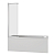 Шторка на ванну Good Door Screen SLR-100-C-CH 100x140 + слайдер на роликах