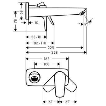 SMESITEL_DLYA_RAKOVINY_HANSGROHE_TALIS_E_71734000_MONTAZHNAYA_SKHEMA_1