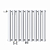 Радиатор стальной KZTO Гармония 2-500 9 секций, вертикальный 2-трубчатый, нижнее левое, белый глянцевый