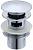 Донный клапан Boheme Brillante 612/2 для раковины автомат (Click-Clack) с переливом хром