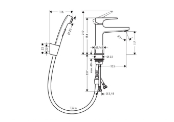 SMESITEL_S_GIGIENICHESKIM_DUSHEM_HANSGROHE_METROPOL_32522000_MONTAZHNAYA_SKHEMA_1