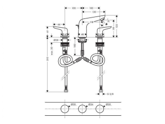 SMESITEL_DLYA_RAKOVINY_HANSGROHE_NOVUS_71140000_MONTAZHNAYA_SKHEMA_1