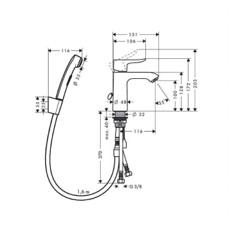 SMESITEL_S_GIGIENICHESKIM_DUSHEM_HANSGROHE_METRIS_31285000_MONTAZHNAYA_SKHEMA_1