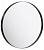 Зеркало Aqwella RM 60 круглое в металлической раме, черный
