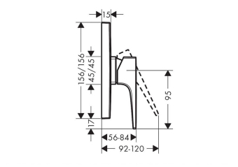 SMESITEL_DLYA_VANNY_S_DUSHEM_HANSGROHE_METROPOL_74565000_MONTAZHNAYA_SKHEMA_1