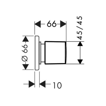 ZAPORNYY_VENTIL_HANSGROHE_METRIS_31677000_MONTAZHNAYA_SKHEMA_1