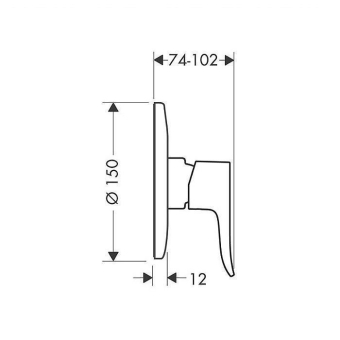 SMESITEL_DLYA_DUSHA_HANSGROHE_METRIS_31686000_MONTAZHNAYA_SKHEMA_1