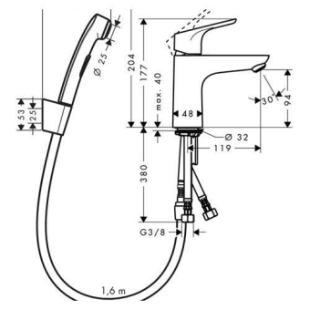 SMESITEL_S_GIGIENICHESKIM_DUSHEM_HANSGROHE_FOCUS_31927000_MONTAZHNAYA_SKHEMA_1