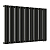 Радиатор стальной Empatiko Takt R1-1072-500 Confident Black 1072x536 27 секций, вертикальный 1-трубчатый, нижнее правое подключение, черный (Confident Black)
