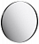 Зеркало Aqwella RM 80 круглое в металлической раме, черный