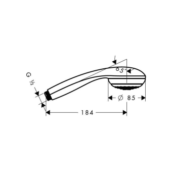 DUSHEVAYA_LEYKA_HANSGROHE_CROMETTA_85_28585000_MONTAZHNAYA_SKHEMA_1