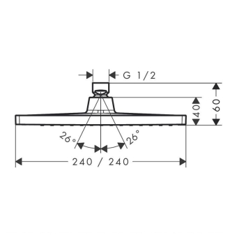 VERKHNIY_DUSH_HANSGROHE_CROMETTA_HG_E240_1JET_26726000_MONTAZHNAYA_SKHEMA_1