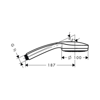 DUSHEVAYA_LEYKA_HANSGROHE_CROMA_100_VARIO_28535000_MONTAZHNAYA_SKHEMA_1