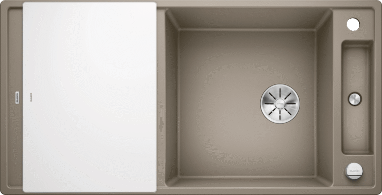 Мойка кухонная Blanco Axia III XL 6 S клапан-автомат, серый беж