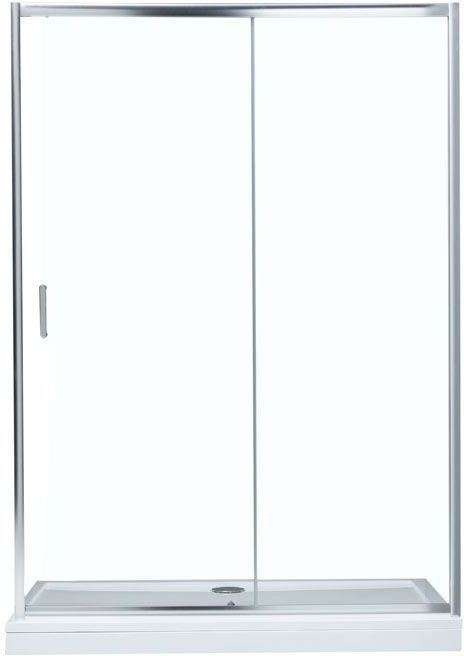 Душевая дверь Aquanet SD-1400A 140, стекло прозрачное, профиль хром