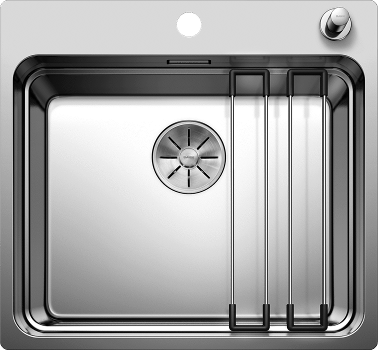 Мойка кухонная Blanco Etagon 500 - IF/A клапан-автомат, сталь / зеркальная полировка