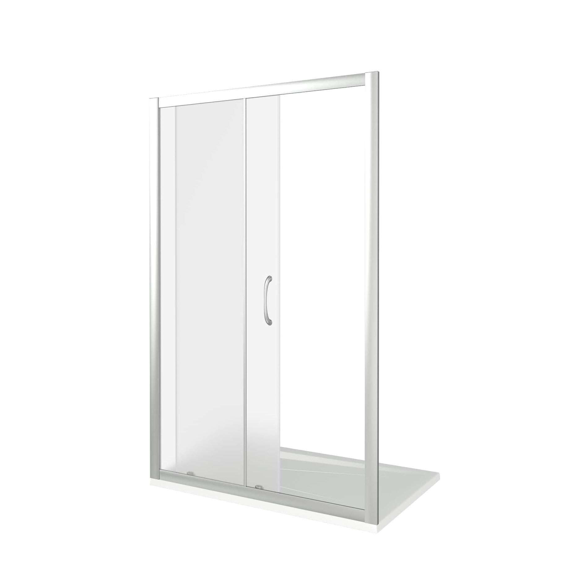 Душевая дверь Good Door Latte WTW-110-G-WE профиль анодированый алюминий, стекло матовое