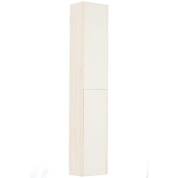 Шкаф-пенал подвесной Aquaton Йорк белый/выбеленное дерево