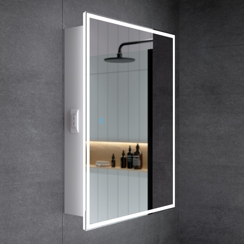Шкаф зеркальный Alavann Rita 60 с LED подсветкой
