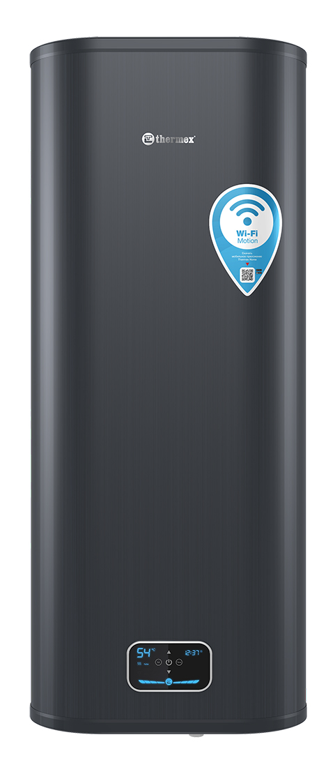 Водонагреватель накопительный Thermex ID 100 V (pro) Wi-Fi плоский, черный